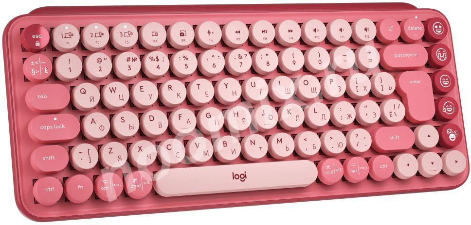 Клавиатура Logitech POP Keys механическая розовый красный . ...,  МОСКВА