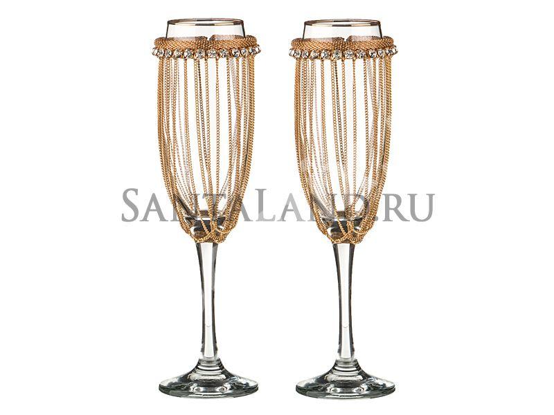 Набор из двух бокалов для шампанского с золотой каймой ..., Ульяновская область