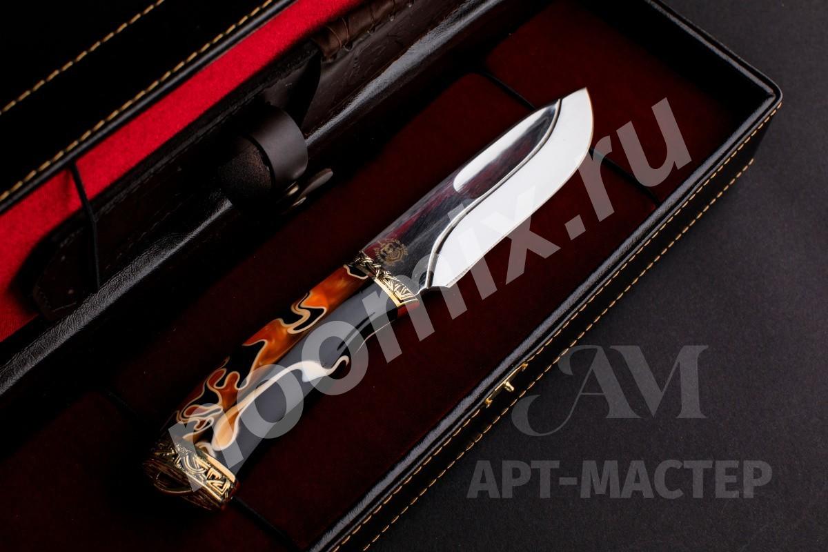 Подарочный туристический нож Беркут сталь 95Х18 в футляре ...
