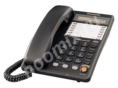 Телефон проводной Panasonic KX-TS2365RUB черный KX-TS2365RUB,  МОСКВА