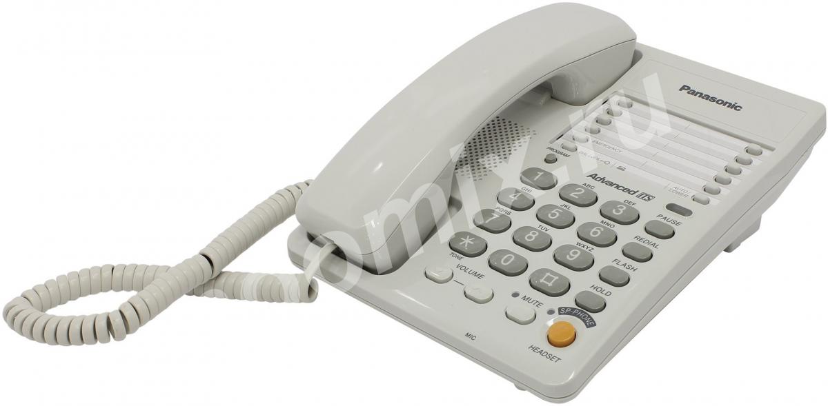 Телефон проводной Panasonic KX-TS2363RUW белый KX-TS2363RUW,  МОСКВА