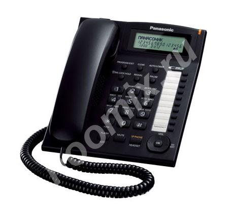 Телефон проводной Panasonic KX-TS2388RUB черный KX-TS2388RUB, Московская область