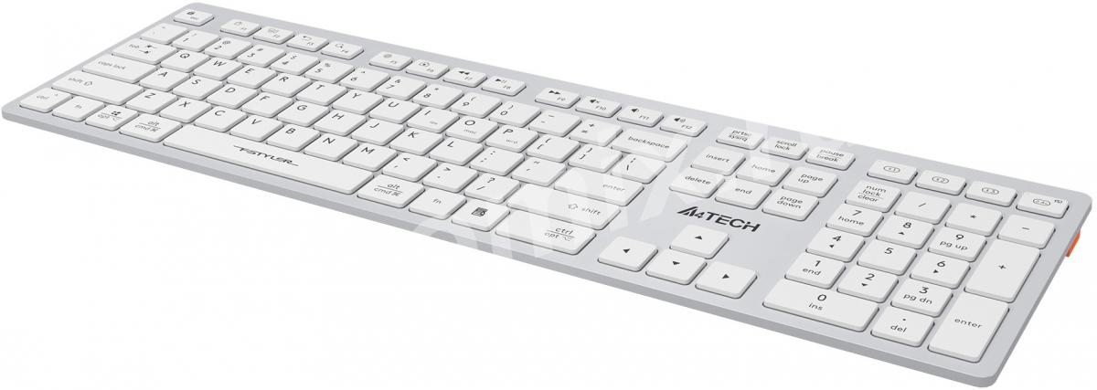 Клавиатура A4Tech Fstyler FBX50C белый USB беспроводная BT ...,  МОСКВА