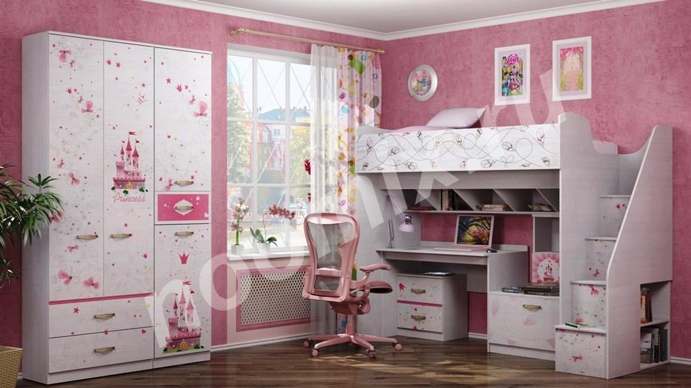 Модульная детская мебель Тедди с декором Розалия , Сакура с ...