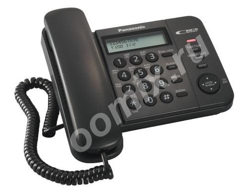Телефон проводной Panasonic KX-TS2356RUB черный KX-TS2356RUB, Московская область