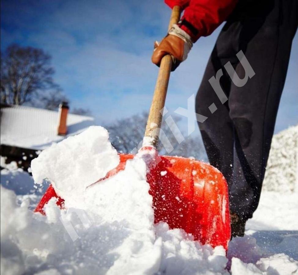 Уборка снега лопатой, Тульская область
