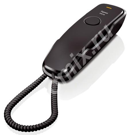 Телефон проводной Gigaset DA210 RUS черный S30054-S6527-S301