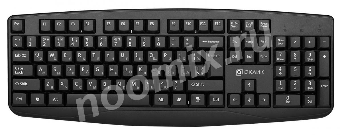 Клавиатура Оклик 105M черный USB 1678092 1678092, Московская область