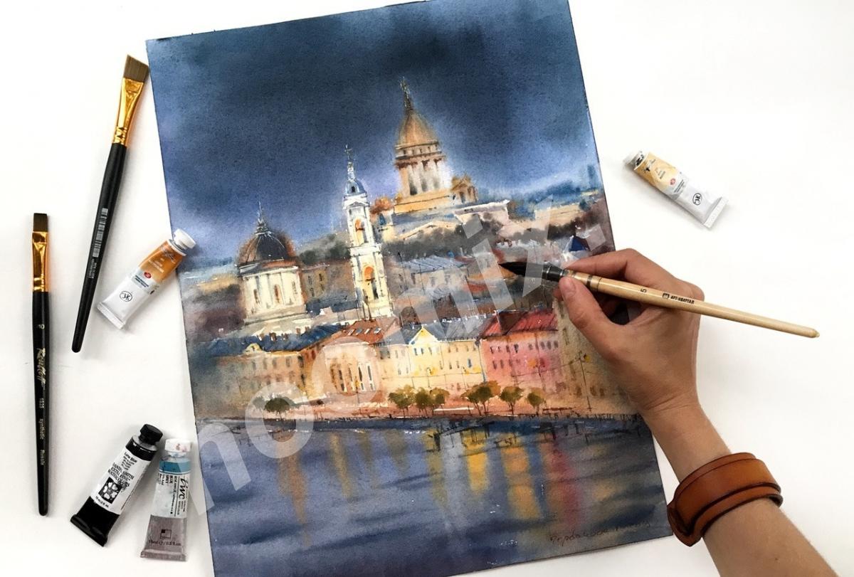 Картина Санкт-Петербург в огнях, Московская область