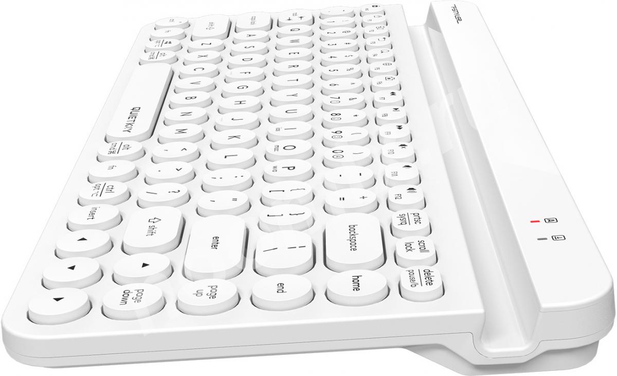 Клавиатура A4Tech Fstyler FBK30 белый USB беспроводная BT ..., Московская область
