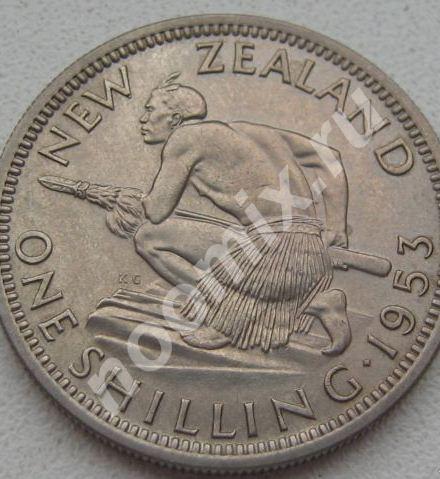 Новая Зеландия 1 шиллинг 1953. UNC