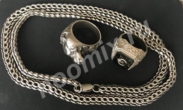 Продам серебро цепь и два кольца, Ханты-Мансийский АО