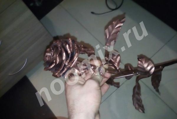 Кованая роза из металла, Московская область