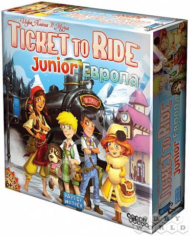 Настольная игра Ticket to Ride Junior Европа,  САНКТ-ПЕТЕРБУРГ