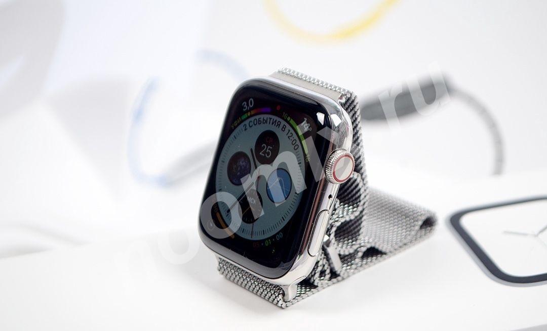 Apple Watch 4 стальные сапфир стекло 44 мм eSim