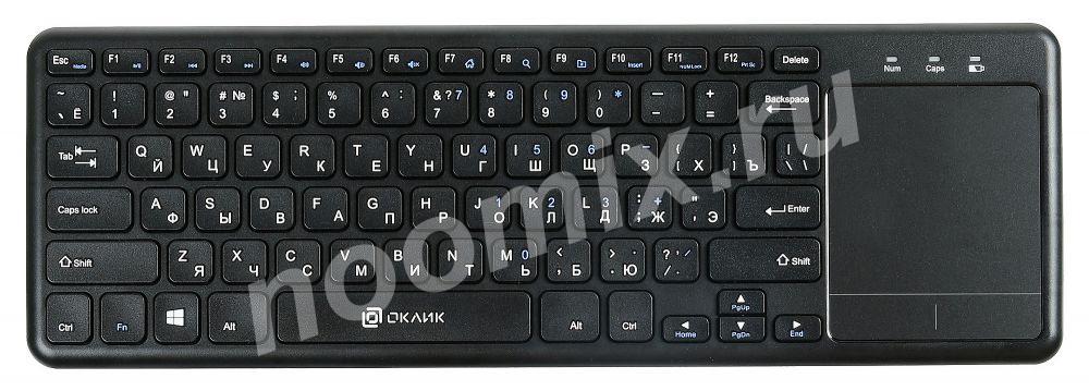 OKLICK Клавиатура Оклик 830ST черный USB беспроводная slim ..., Московская область