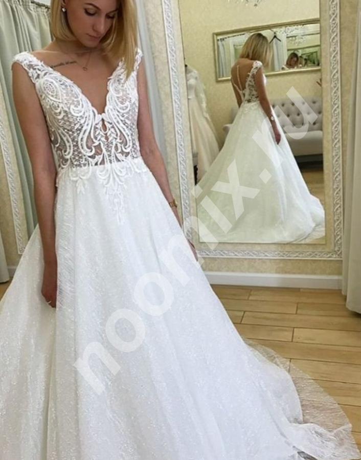 Новое свадебное платье, цвет легкая пудра, размер 40-44, Тульская область