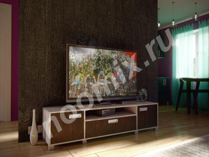 Широкая ТВ-тумба в современном стиле включает нишу под ..., Алтайский край