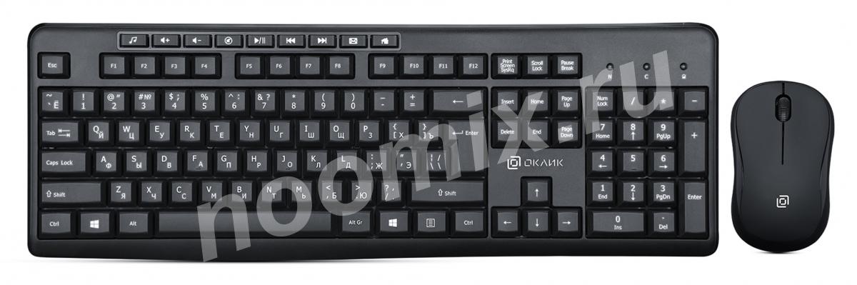 OKLICK Клавиатура мышь Оклик 225M клав черный мышь черный ...,  МОСКВА