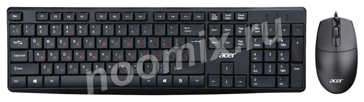 Клавиатура мышь Acer OMW141 клав черный мышь черный USB ZL. ...,  МОСКВА