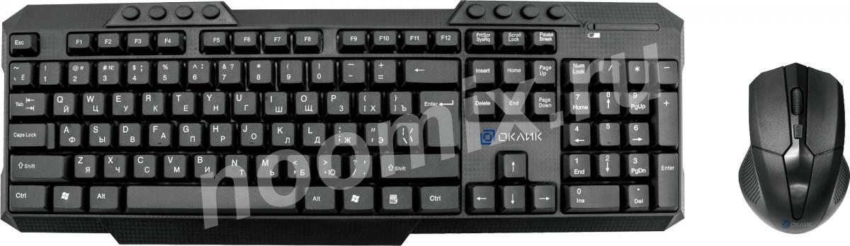 OKLICK Клавиатура мышь Оклик 205MK клав черный мышь черный ...,  МОСКВА