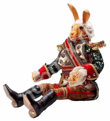 Коллекционная новогодняя кукла Кролик Генерал , высота 63 см,  САНКТ-ПЕТЕРБУРГ