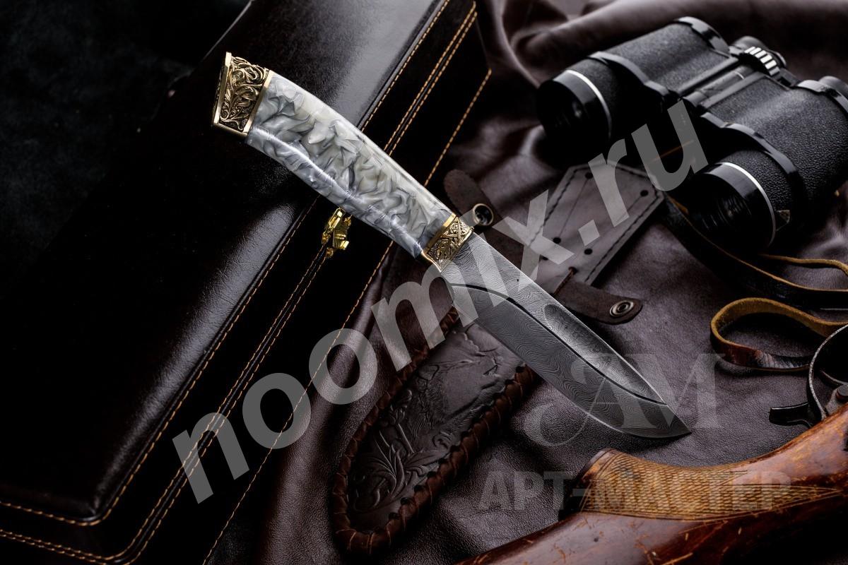 Подарочный нож Беркут дамасская сталь в футляре Артикул ...,  МОСКВА