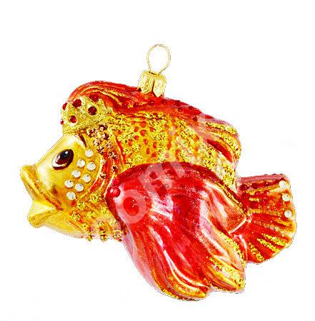 Елочная игрушка Золотая рыбка
