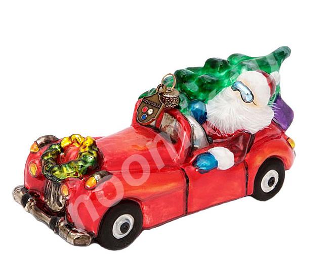 Елочная игрушка Санта на кабриолете, Читинская область