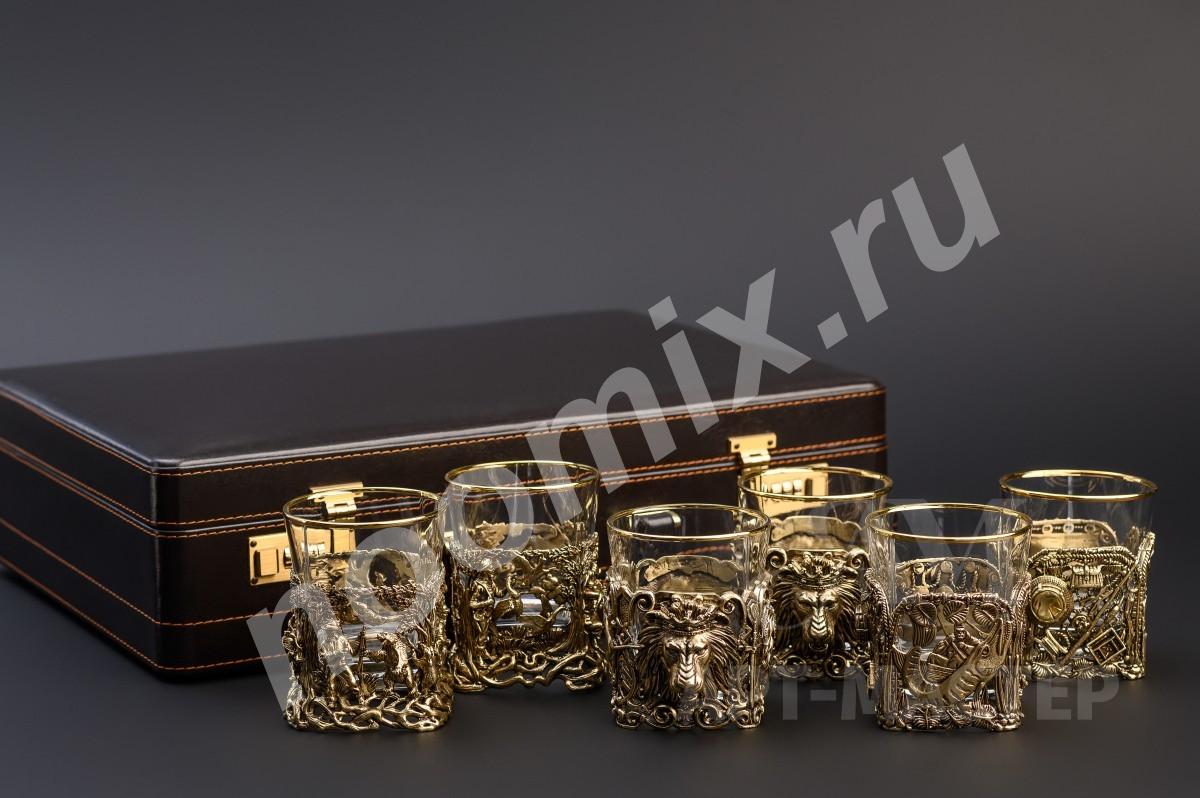 Подарочный набор стаканов для виски 6шт. в подарочном кейсе ...,  МОСКВА