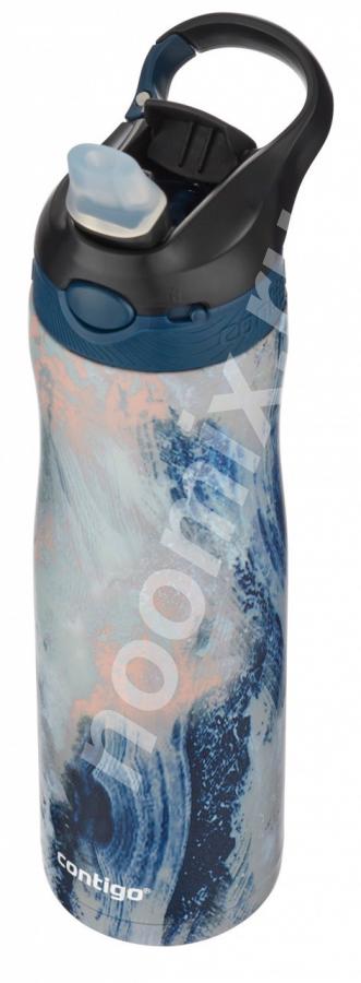 Термос-бутылка Contigo Ashland Couture Chill 0.59л. синий ...,  МОСКВА