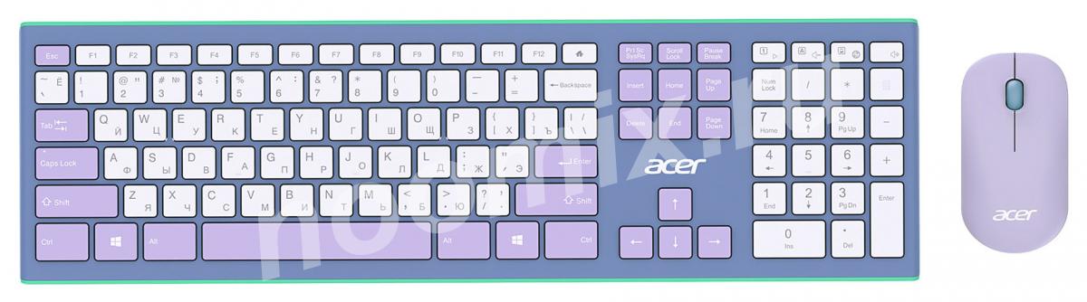 Клавиатура мышь Acer OCC200 клав фиолетовый зеленый мышь . ...,  МОСКВА