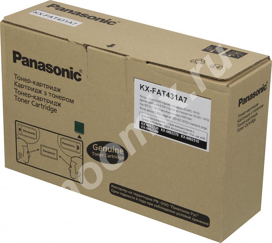 Картридж лазерный Panasonic KX-FAT431A7 черный 6000стр. для ..., Московская область