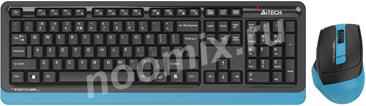 Клавиатура мышь A4Tech Fstyler FG1035 клав черный синий ...,  МОСКВА