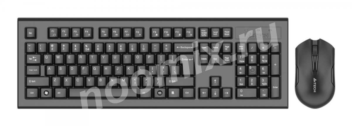 Клавиатура мышь A4Tech 3000NS клав черный мышь черный USB ..., Московская область