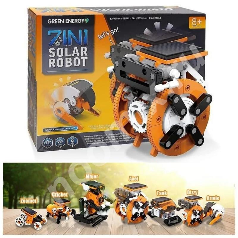Конструктор-робот на солнечных батареях Solar Robot 7 в 1