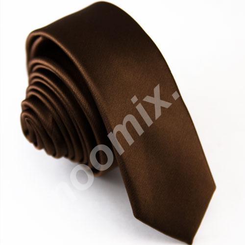 Узкий темно-коричневый галстук Артикул 3654 Страна ...