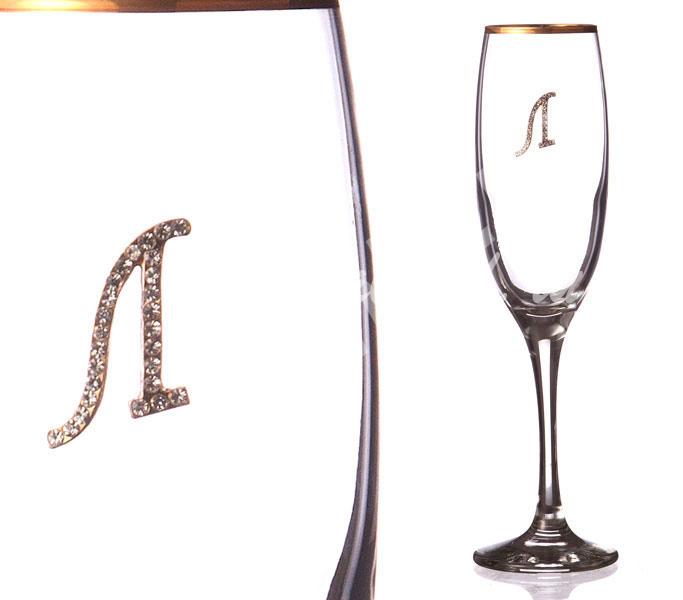 Бокал для шампанского Л с золотой каймой Артикул 802-510026 ..., Калужская область