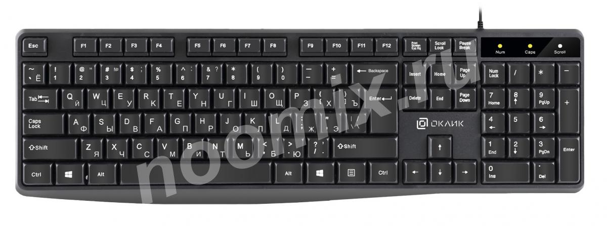OKLICK Клавиатура Оклик 145M черный USB 1659983 1659983, Московская область