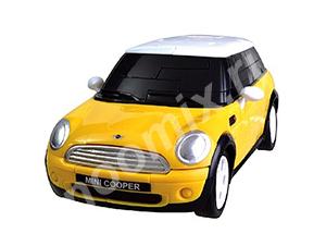 3D модель-пазл Mini Cooper матовый желтый Артикул 57076 ..., Псковская область