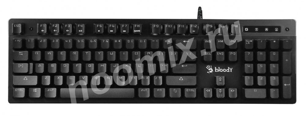 Клавиатура A4Tech Bloody B500N серый USB for gamer LED B500N, Московская область