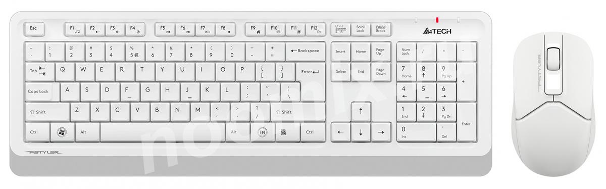 Клавиатура мышь A4Tech Fstyler FG1012 клав белый мышь белый ...,  МОСКВА