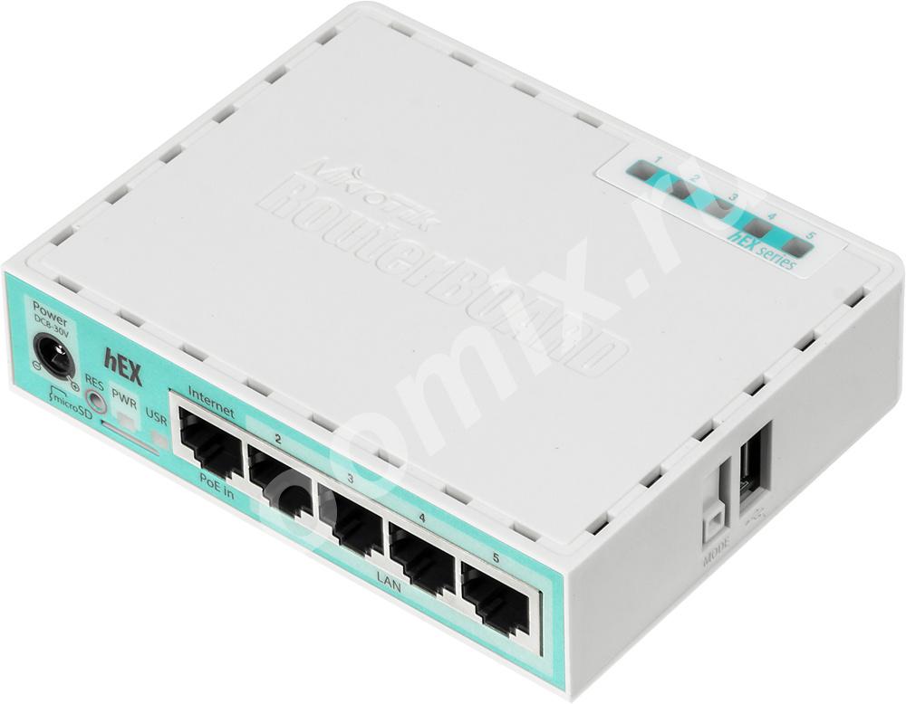 Роутер MikroTik hEX RB750GR3 10 100 1000BASE-TX белый . .., Московская область