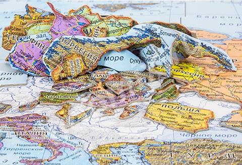 Географический Пазл Карта Европы Артикул GT0720 Страна ..., Ростовская область
