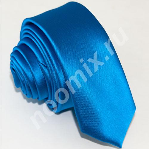 Узкий галстук синего цвета Артикул 2813 Страна производства ...