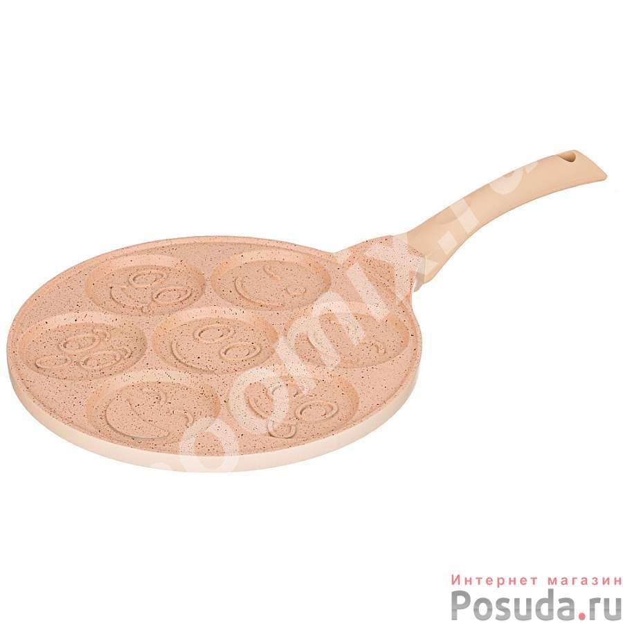 Сковорода agness Смайл с антипригар. покрытием диаметр 26.5 ..., Астраханская область