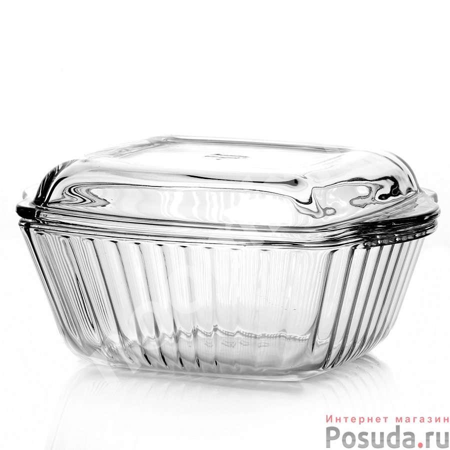 Посуда для свч форма квадр, с крышкой 1.17 л 204 160 мм ...,  МОСКВА