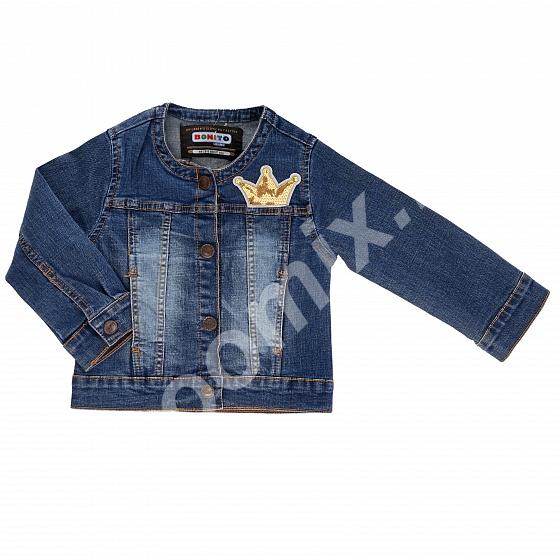 Пиджак для девочки Bonito kids джинсовый, синий, Московская область