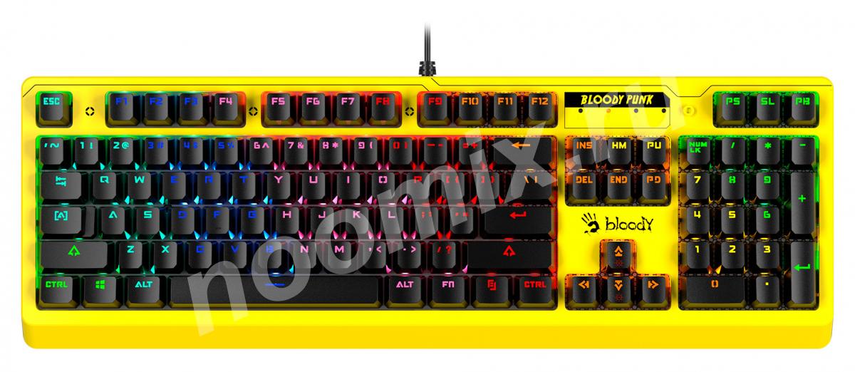 Клавиатура A4Tech Bloody B810RC Punk механическая желтый ...