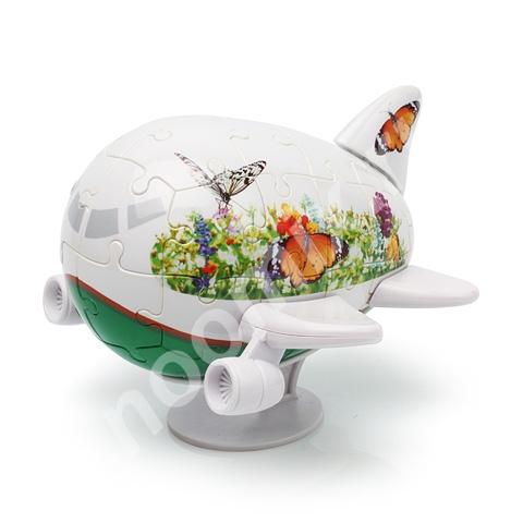 3D Пазл Самолетик Бабочки 40 деталей, 11,5 см Артикул E5027 ...